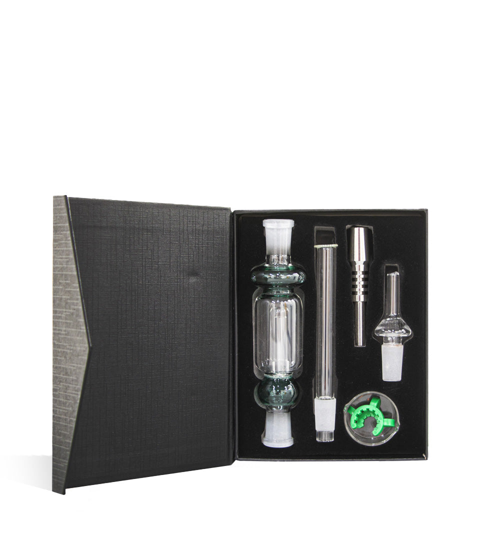 SILICONE NECTAR COLLECTOR SET WITH 14MM TITANIUM NAIL Black/Green