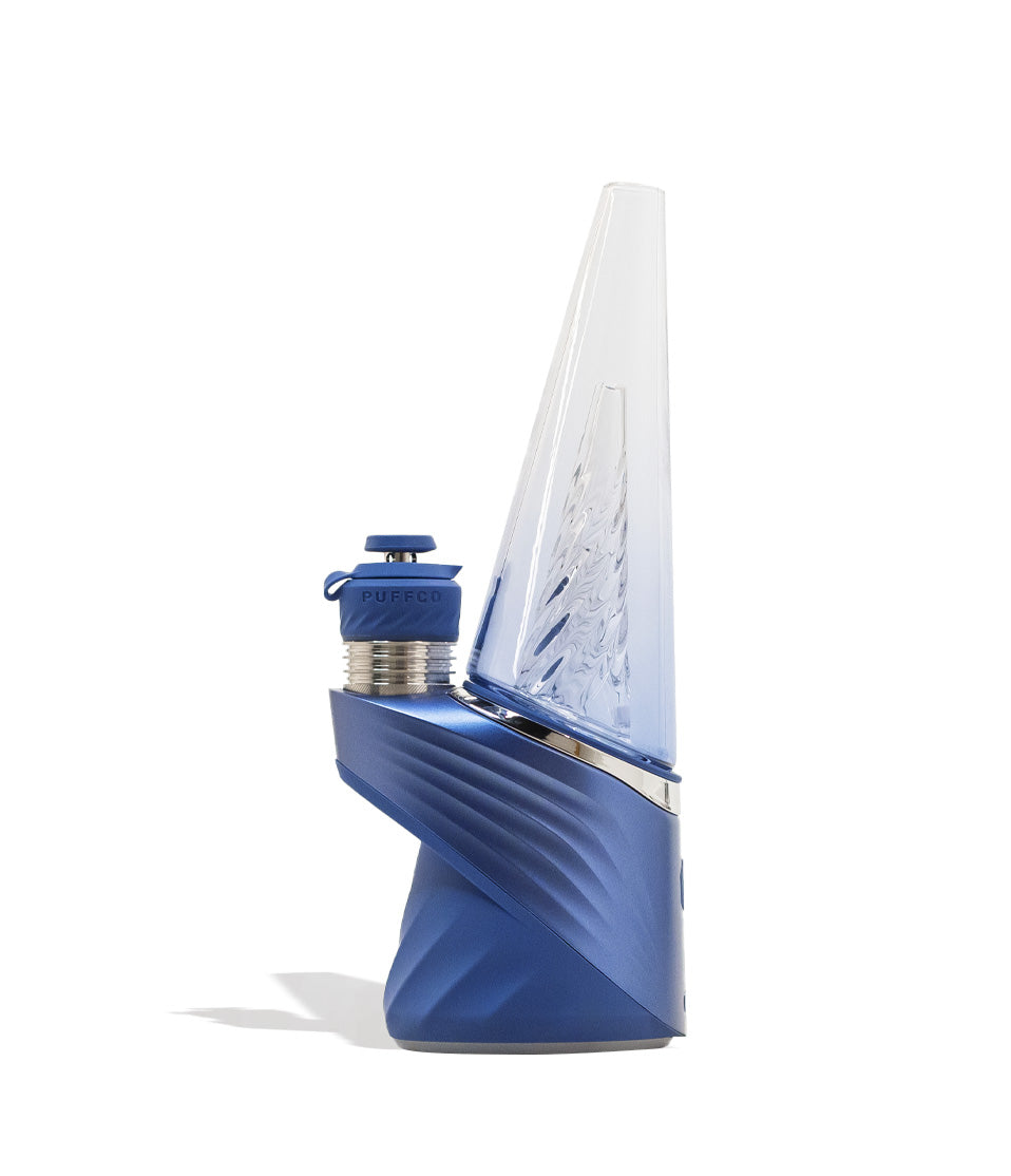 Puffco Limited Edition Storm Peak Pro Concentrate Vaporizer with 3DXL Atomizer Side View on White Background