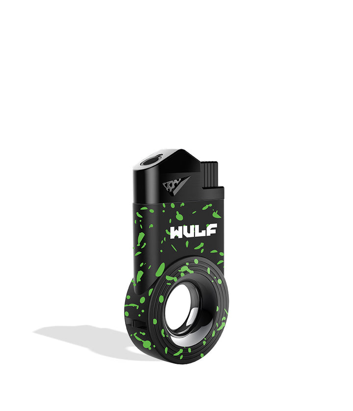 Black Green Spatter Wulf Mods Vert Inverted Torch on white background