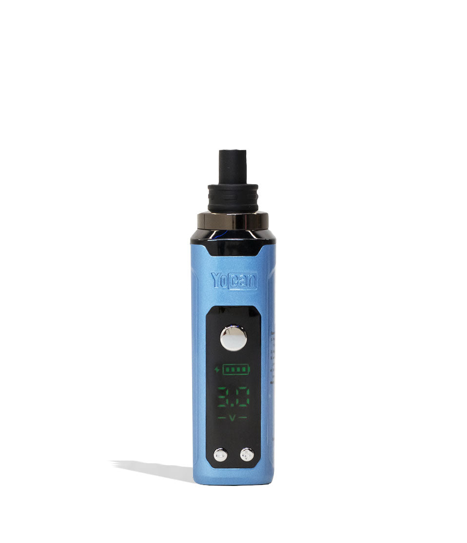 Blue Yocan Nestor 510 Dab Pen Vaporizer Front View on White Background