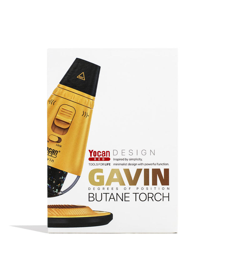 Yellow Yocan Red Series Gavin Torch Packaging Front View on White Background