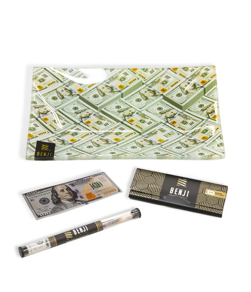 Benji Bankroll Mini Bamboo Rolling Tray Kit